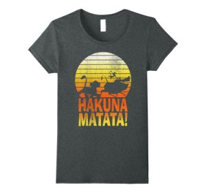 Shirt Usa Disney lion king hakuna matata profile graphic t-shirt women