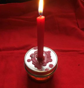 HONEY JAR Hoodoo Candle Spell for LOVE, MONEY  ONE MONTH duration using Lucky Mo