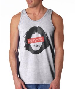 Jon Snow For The watch king of the north Men Tank top Color Sport Grey