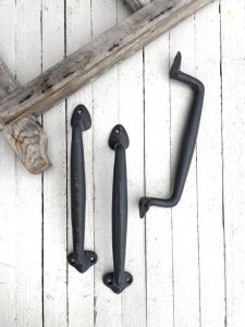 Unbranded Large iron pull, industrial home decor, barn door handles