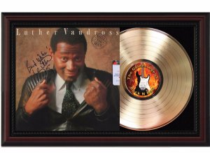 Luther Vandross - Never Too Much Cherrywood Reproduction Signature Display. M4