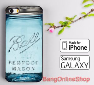 Mason Jars Ball Bottle For iPhone 7 7+ 6 6s 6+ 6s+ 5 5s SE Samsung S8 S8+ Case