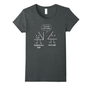 Shirt Usa Math teacher tee - complimentary acute angle t-shirt women