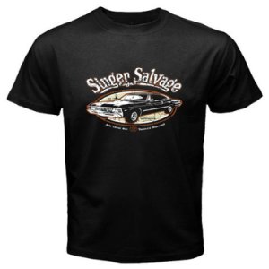 Singer Salvage Yard Car Men's Black T-Shirt Size S M L XL 2XL 3XL