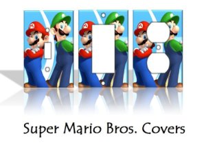 Super Mario Bros Nintendo Light Switch Covers NES Home Decor Outlet