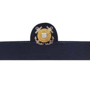 USCG Coast Guard Cap Device Regulation Enlisted  Mounted on a Band  (USCG Issue)