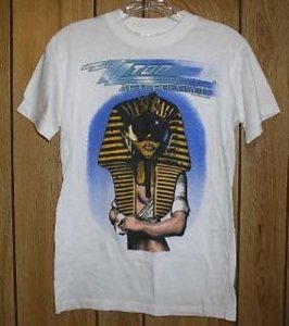 ZZ Top Concert Tour T Shirt Vintage 1986 Afterburner