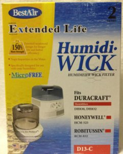 Bestair D13-c Extended Life Humidifier Wick Filter, 3-3/4 X 6 X 1-1/2