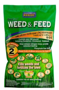 Bonide 60422 Weed & Feed With Fertilizer, 5000 Sq Ft, 16-0-8