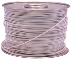 Coleman Cable 55667223 Primary Wire, 18 Gauge, 100', White