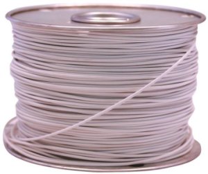 Coleman Cable 55669023 Primary Wire, 14-gauge, 100-feet Bulk Spool, White