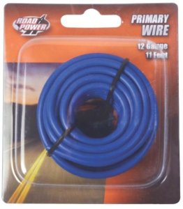 Coleman Cable 55671633 Road Power Primary Wire, 12 Gauge, 11', Blue