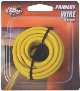 Coleman Cable 55672233 Road Power Primary Wire, 10 Gauge, 7', Yellow