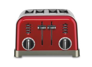 Cuisinart Cpt-180mr Metal Classic Toaster, 4 Slice, Metallic Red