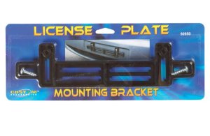 Custom Accessories 92650 License Plate Mounting Bracket, Black