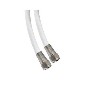 Ge 33602 Rg6 Coaxial Video Cable, White, 6'