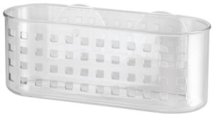Interdesign 41600 Suction Shower Basket, Clear