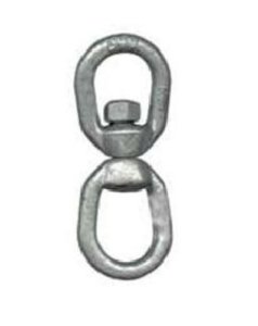 Koch 083373/89585 Forged Chain Swivel, 1/2, Zinc Plated