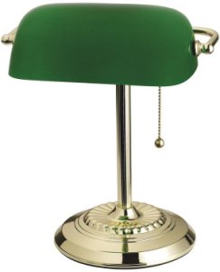 Living Accents 17466-012 Bankers Lamp, Brass