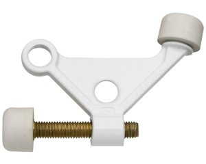 National Hardware N248-401 Adjustable Hinge Pin Door Stop, White