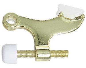 National Hardware N279-695 Adjustable Hinge Pin Door Stop, Brass