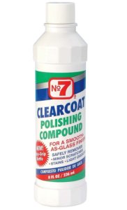No 7 06610 Clearcoat Polishing Compound, 8 Oz