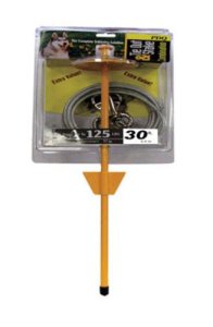 Pdq Q5730-dom-99 Heavy Duty Stake & Cable Tie Out, 30'
