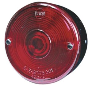 Peterson V428 Universal Stud-mount Stop/turn/tail Light, 3-3/4, Red