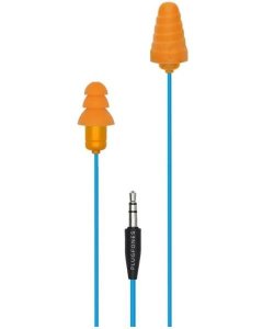 Plugfones Pg-uo Guardian Wired Earphone, Light Blue/orange