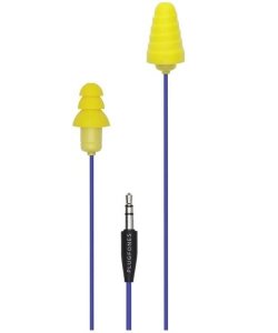 Plugfones Pg-uy Guardian Wired Earphone, Blue/yellow