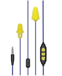 Plugfones Pgp-uy Guardian Plus Wired Earphone, Blue/yellow