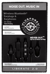 Plugfones Pl-bb Wireless Bluetooth Earplug & Ear Phone, Black