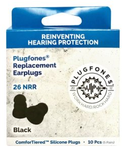 Plugfones Prp-sb10 Comfortiered Replacement Ear Plug, Black
