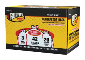 Ruffies Pro 1124919 Heavy Duty Contractor Bags, 20/bags