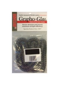 Rutland Grapho-glas 91 Stove Gasket, 3/8 X 7' L Rope, Black