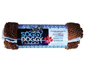 Soggy Doggy 855-wp-151 Sloppy Dogs Mat, Brown, 18 X 24