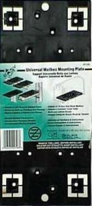 Solar Plmb0060 Universal Mailbox Mounting Plate, Black