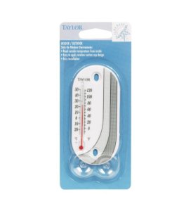Taylor 4763 Black And White Deco Tube Thermometer 4