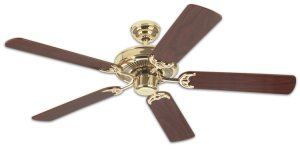 Westinghouse 78021 Contractor's Choice Ceiling Fan, 52, Polished Brass