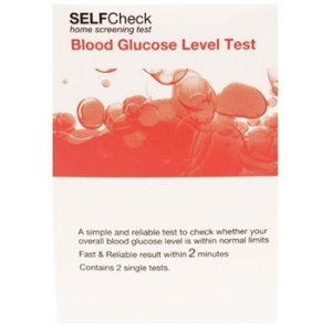 SelfCheck Blood Glucose Level Test - 2 Tests