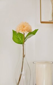 Artificial Flower Single Stem Chrysanthemum, Peach