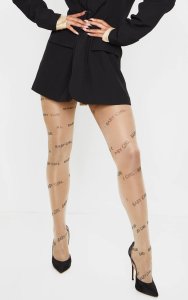 Prettylittlething Nude baby girl tights