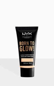 NYX PMU Born To Glow Naturally Radiant Foundation Warm Vanilla 30ml
