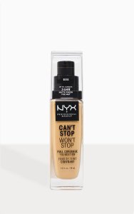 NYX PMU Can't Stop Won't Stop Full Coverage Foundation Beige