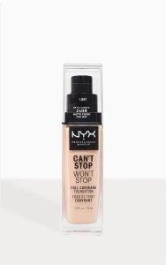 NYX PMU Can't Stop Won't Stop Full Coverage Foundation Light