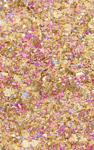 PRETTYLITTLETHING Chunky Pink Gold Glitter