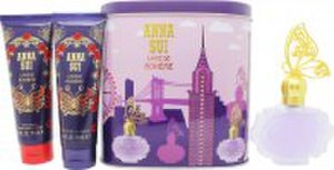 Anna Sui la vie de boheme gift set 50ml edt + 100ml body lotion + 100ml shower gel + music box