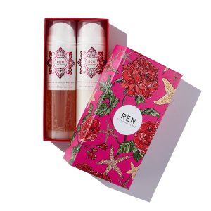 Ren Clean Skincare Moroccan rose body duo gift set