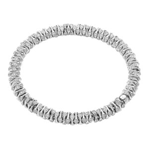 Fope Flex'It Prima 18ct White Gold 4.21ct Diamond Bracelet