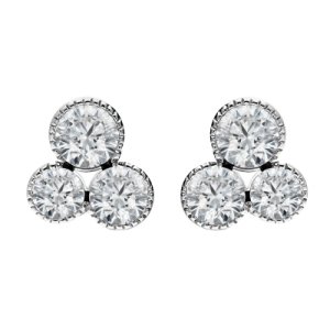 Hans D. Krieger 18ct White Gold 0.45ct Diamond Stud Earrings
